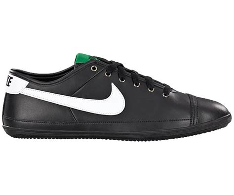 nike flash leather schuhe weiß schwarz|Nike Ledersneaker .